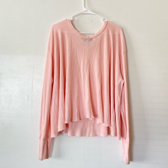 Wildfox Simply Sport Effortless W” Thermal Pullover Sweater/Top - Picture 3 of 10